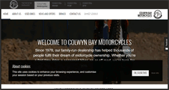 Desktop Screenshot of colwynbaymotorcycles.com